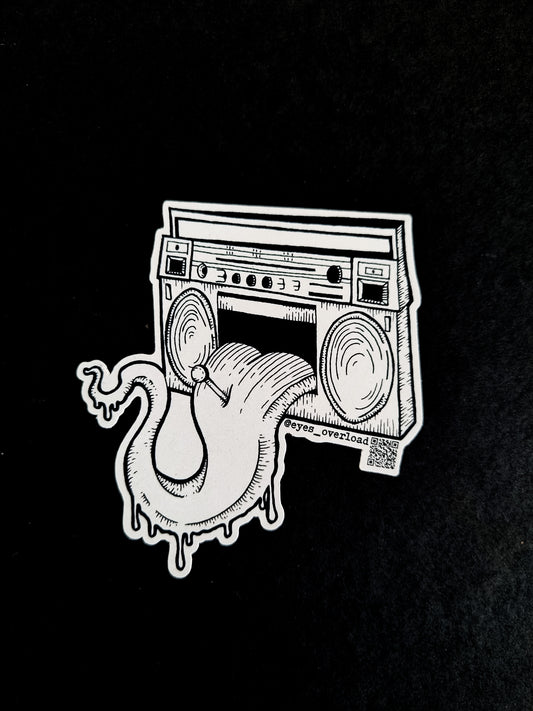 Boom Box Sticker