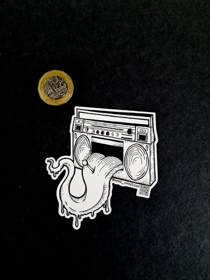 Boom Box Sticker