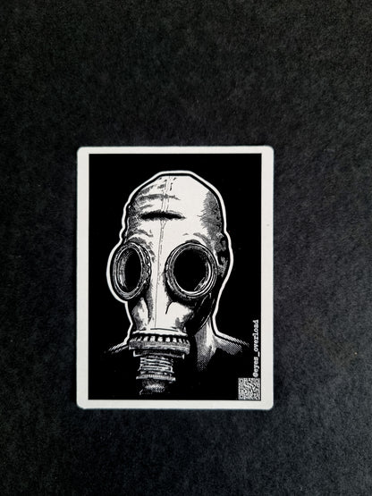 Gas Mask Sticker